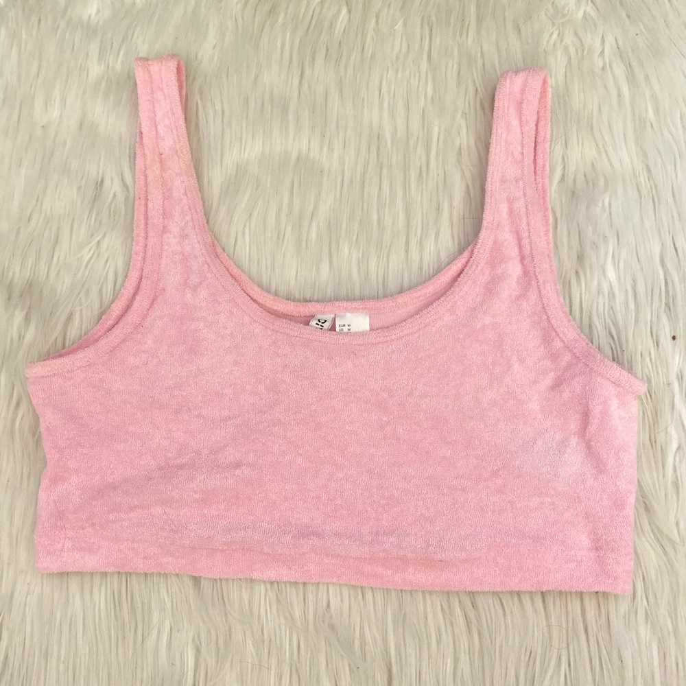 Light pink Terry cloth tank top